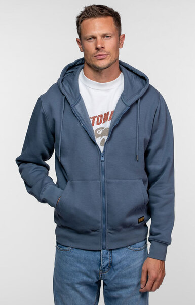 Vêtement en cuir Veste, parka & doudoune textile bleu