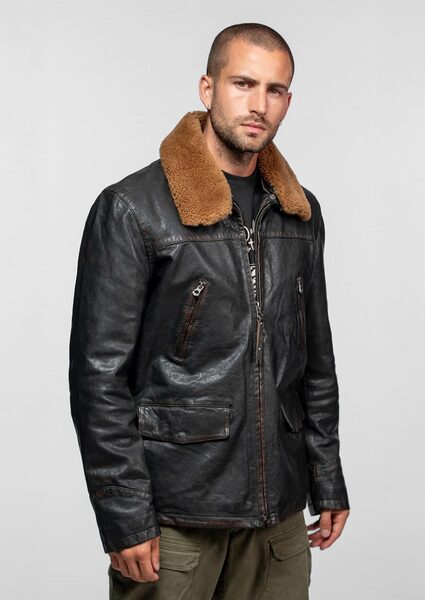 Vêtement en cuir Blousons cuir noir