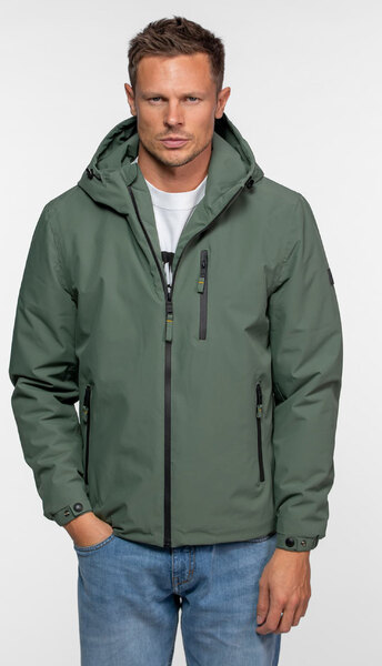 Vêtement en cuir Blousons textile kaki