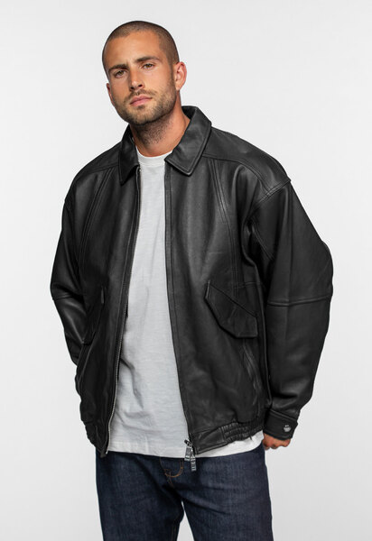 Vêtement en cuir Blousons cuir noir