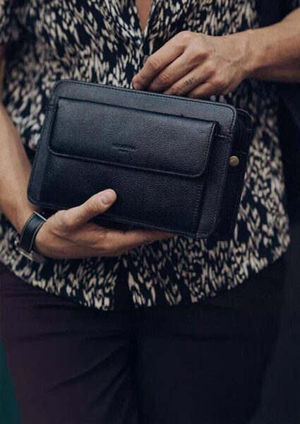 Vêtement en cuir Maroquinerie homme noir