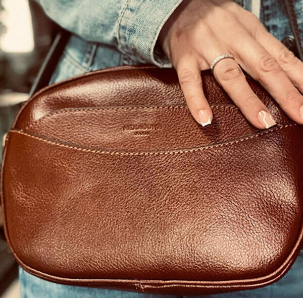 Vêtement en cuir Maroquinerie femme marron