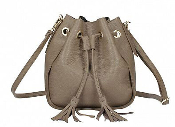 Vêtement en cuir Maroquinerie femme taupe