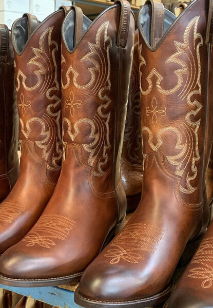 Vêtement en cuir Santiags & chaussures marron