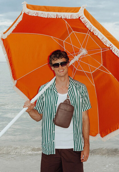 Vêtement en cuir Maroquinerie homme marron