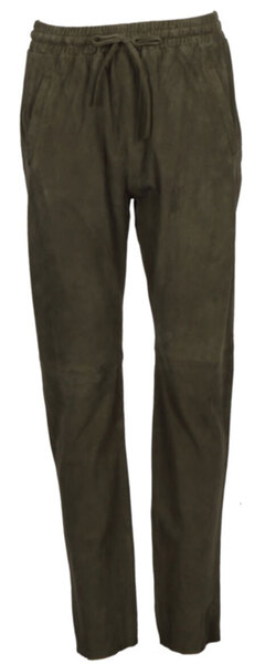 Vêtement en cuir Pantalon cuir kaki