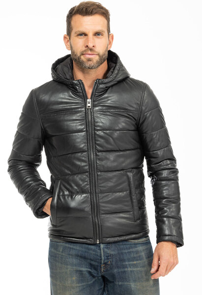 Vêtement en cuir Les bonnes affaires Homme noir