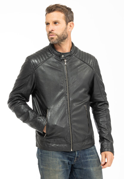 Vêtement en cuir Blousons cuir noir