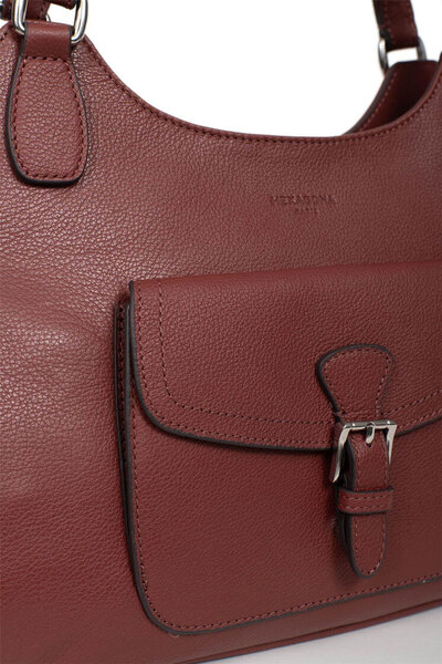 Vêtement en cuir Maroquinerie femme bordeaux