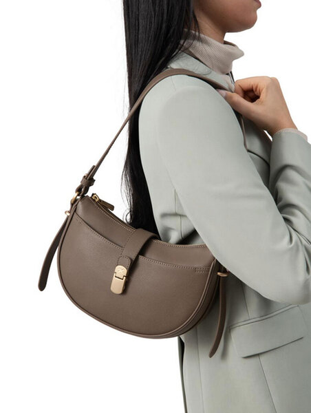 Vêtement en cuir Maroquinerie femme taupe