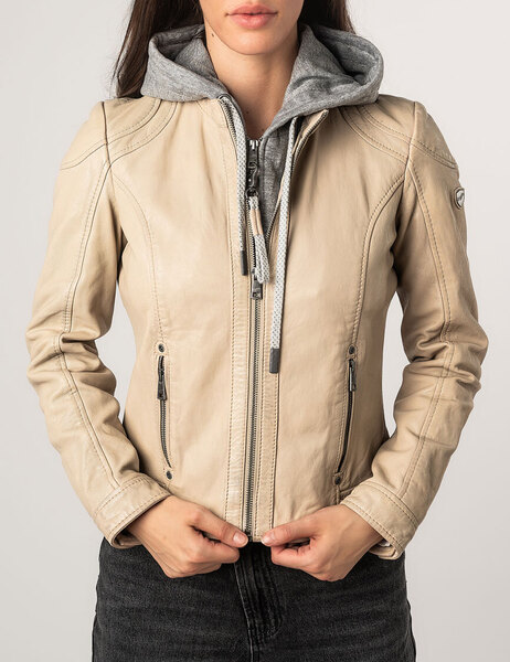 Vêtement en cuir Blousons cuir beige