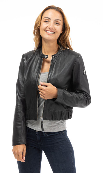 Vêtement en cuir Vestes cuir noir