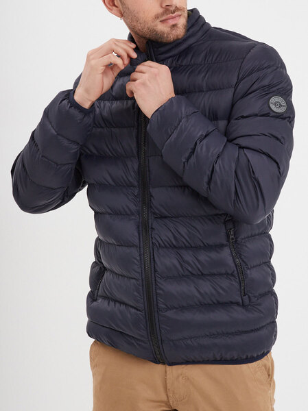 Vêtement en cuir Veste, parka & doudoune textile bleu