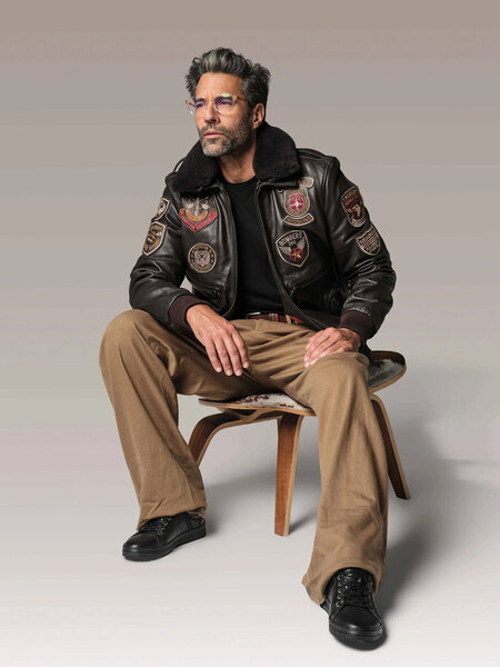 Vêtement en cuir Les bonnes affaires Homme marron