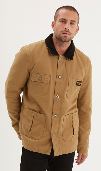 Vêtement en cuir Veste, parka & doudoune textile beige
