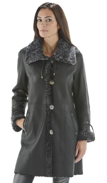 Vêtement en cuir Les bonnes affaires Femme noir