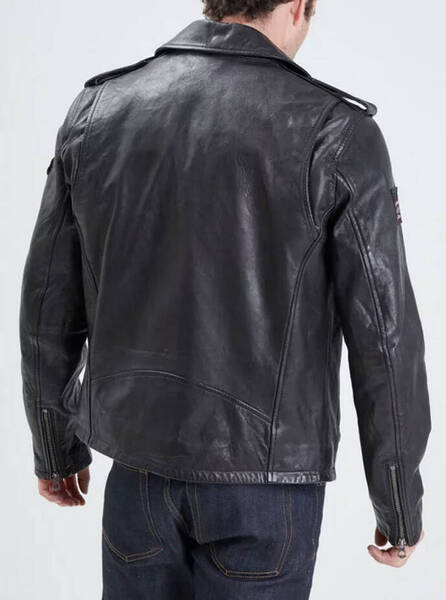 blouson cuir homme biker style perf von dutch 102066 (5)