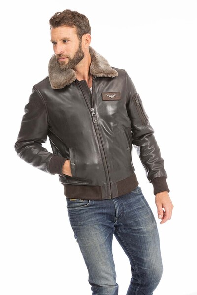 blouson cuir homme marron redskins texaco (11)