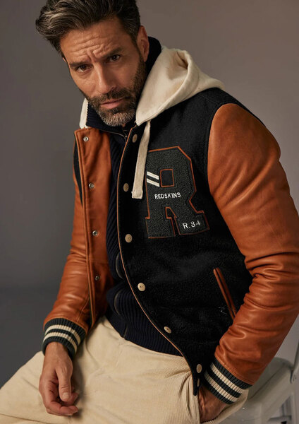 Vêtement en cuir Blousons cuir noir, cognac