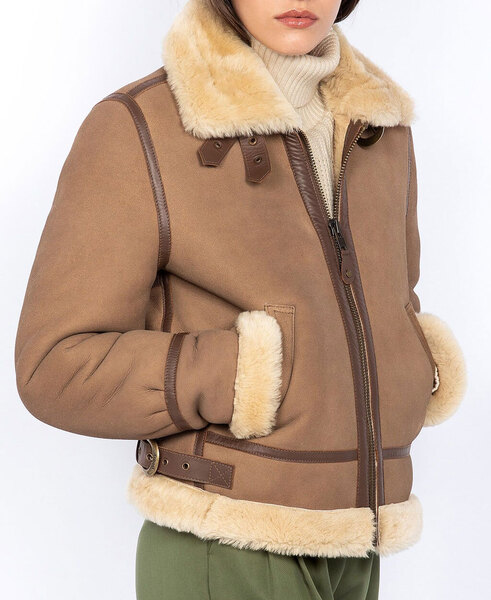 Vêtement en cuir Blousons cuir camel