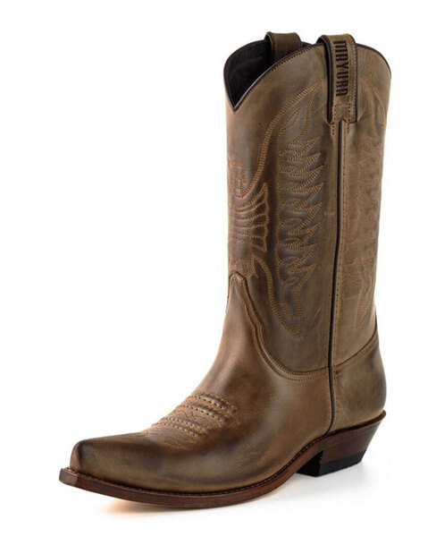 Vêtement en cuir Santiags homme marron