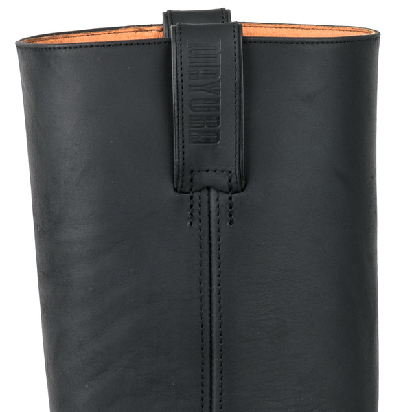 bottes cuir biker mayura crazy old negro réf 101 (4)