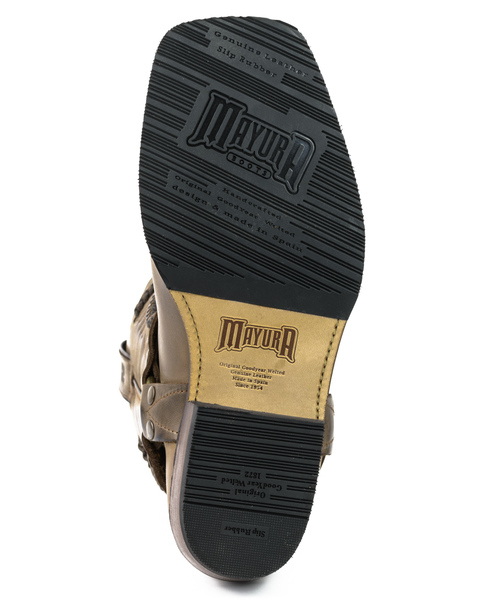 bottes cuir biker mayura crazy old sadale réf 203 (8)