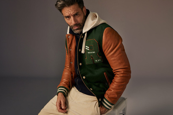 Vêtement en cuir Blousons cuir vert, cognac