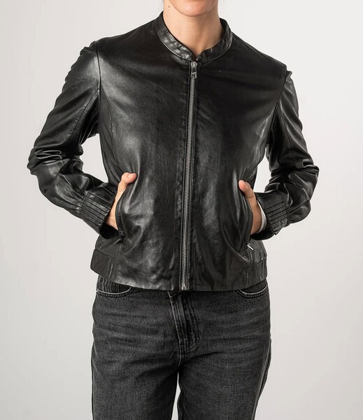 Vêtement en cuir Blousons cuir noir