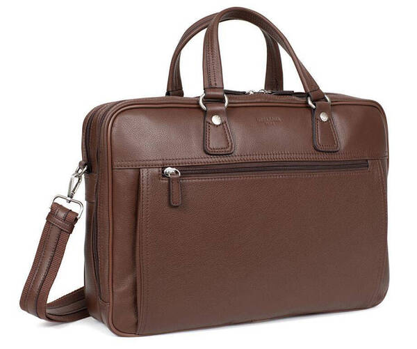 cartable cuir hexagona chocolat 469544 (4)