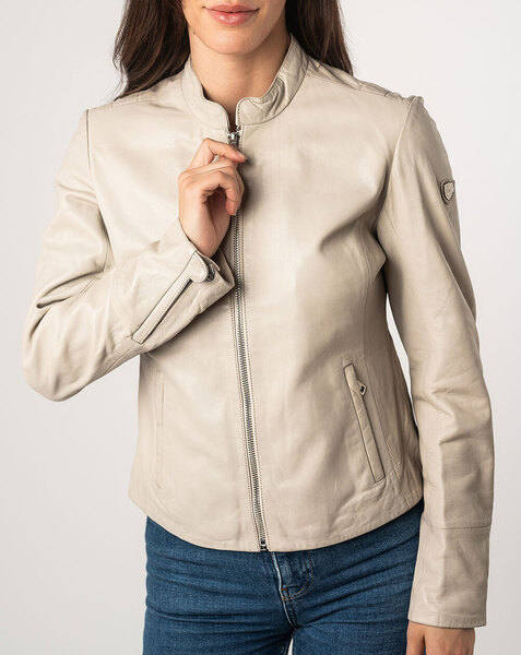 Vêtement en cuir Blousons cuir beige