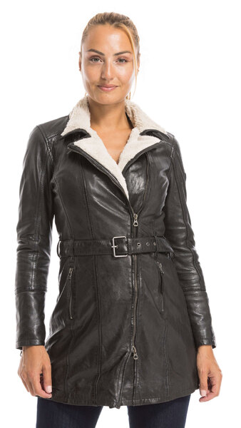 Vêtement en cuir Les bonnes affaires Femme noir