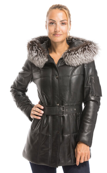 Vêtement en cuir Les bonnes affaires Femme noir