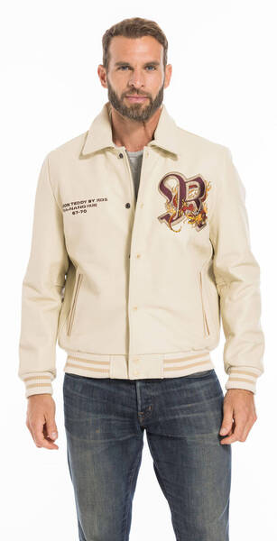 Vêtement en cuir Blousons cuir beige