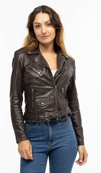 Vêtement en cuir Blousons cuir marron