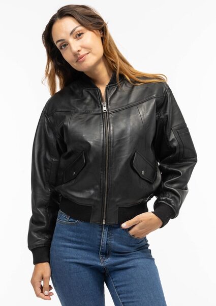 Vêtement en cuir Blousons cuir noir