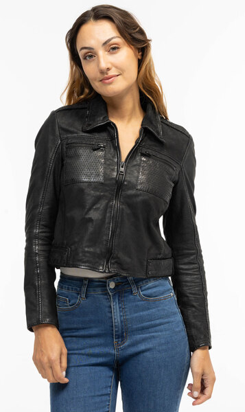 Vêtement en cuir Vestes cuir noir