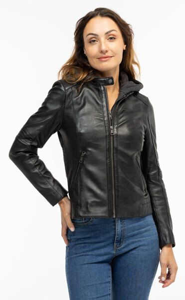 Vêtement en cuir Les bonnes affaires Femme noir