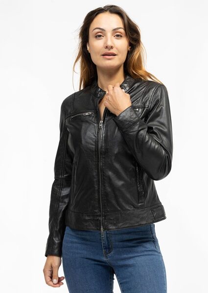 Vêtement en cuir Blousons cuir noir