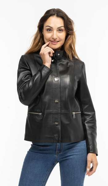 Vêtement en cuir Vestes cuir noir