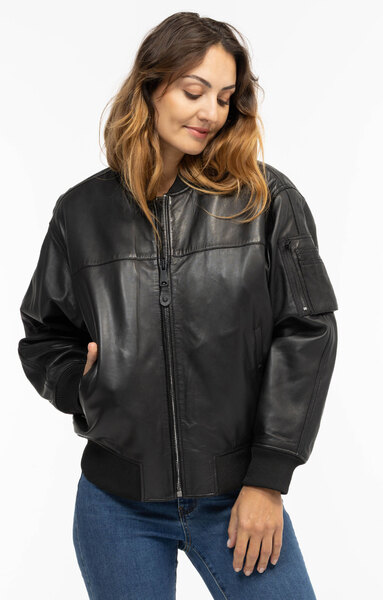 Vêtement en cuir Blousons cuir noir