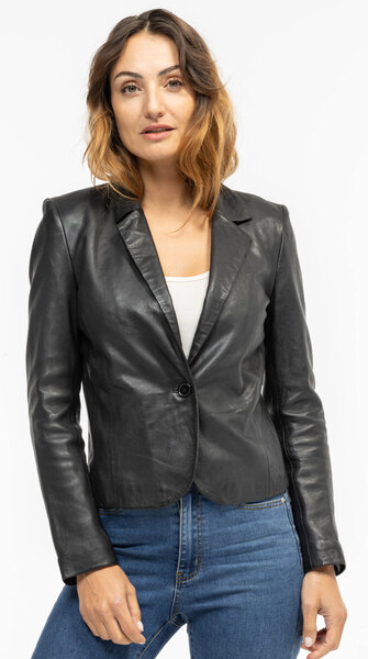 Vêtement en cuir Vestes cuir noir