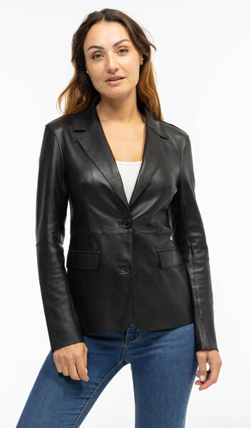 Vêtement en cuir Vestes cuir noir