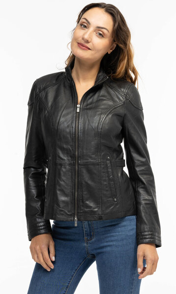 Vêtement en cuir Vestes cuir noir