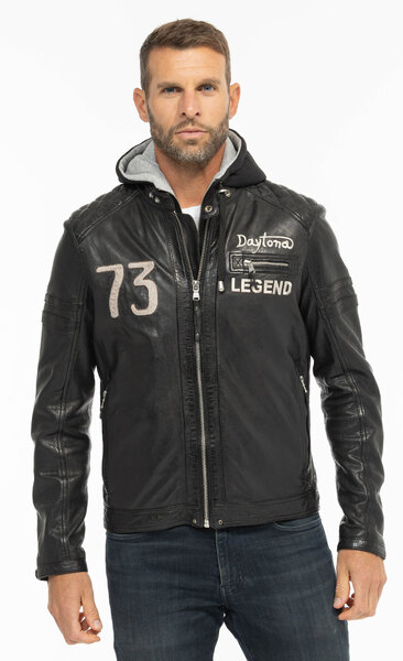 Vêtement en cuir Blousons cuir noir