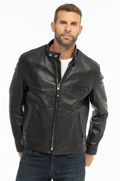 Vêtement en cuir Blousons cuir noir