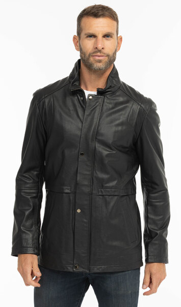 Vêtement en cuir Les bonnes affaires Homme noir