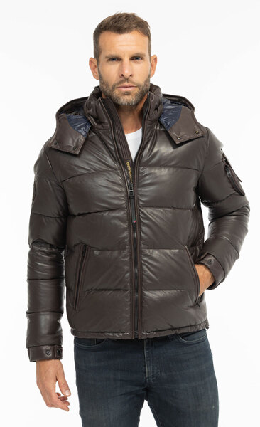 Vêtement en cuir Blousons cuir marron