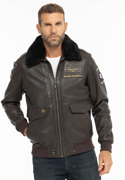 Vêtement en cuir Blousons cuir marron