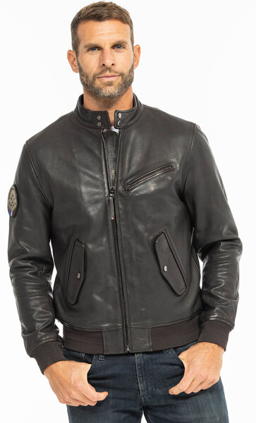 Vêtement en cuir Blousons cuir marron